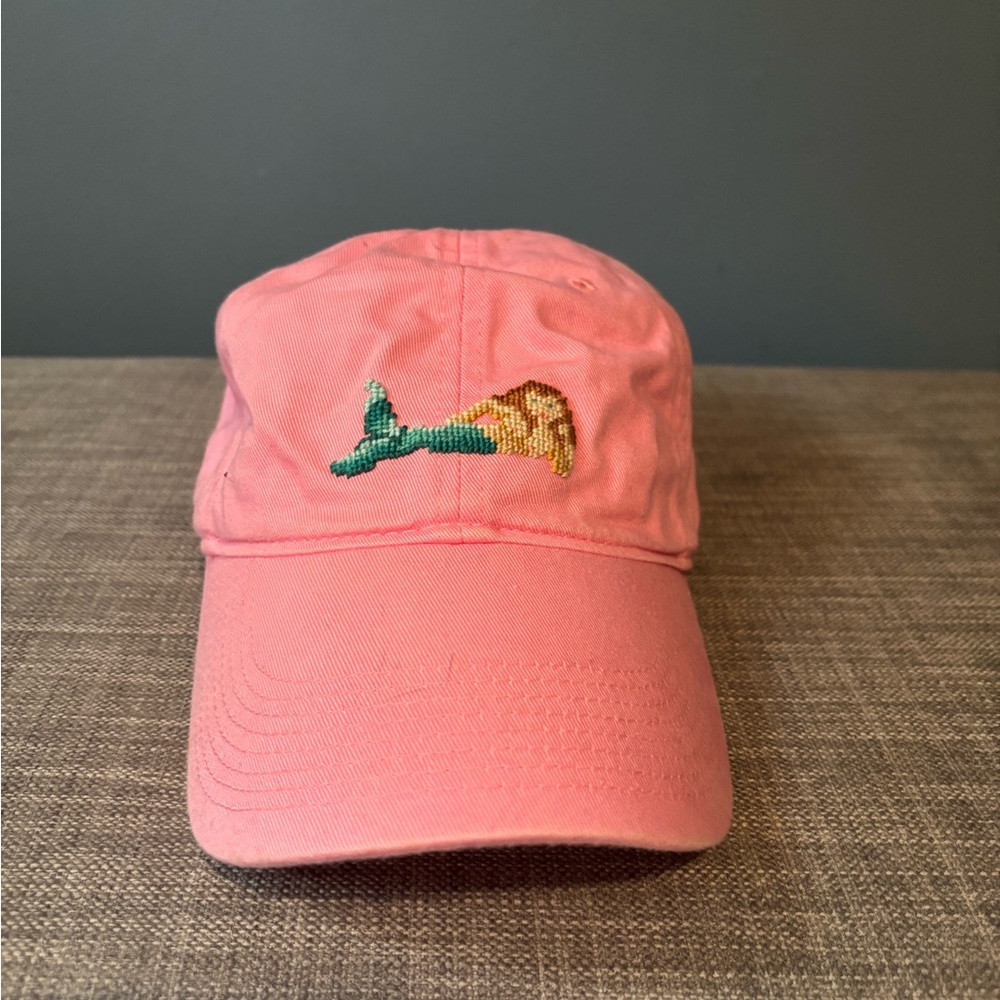 SMATHERS AND BRANSON Pink Mermaid Embroidered Women's Cap